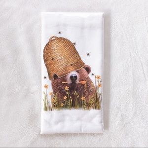 FREE GIFT + Honey Bear flour sack kitchen towel 30”x30”